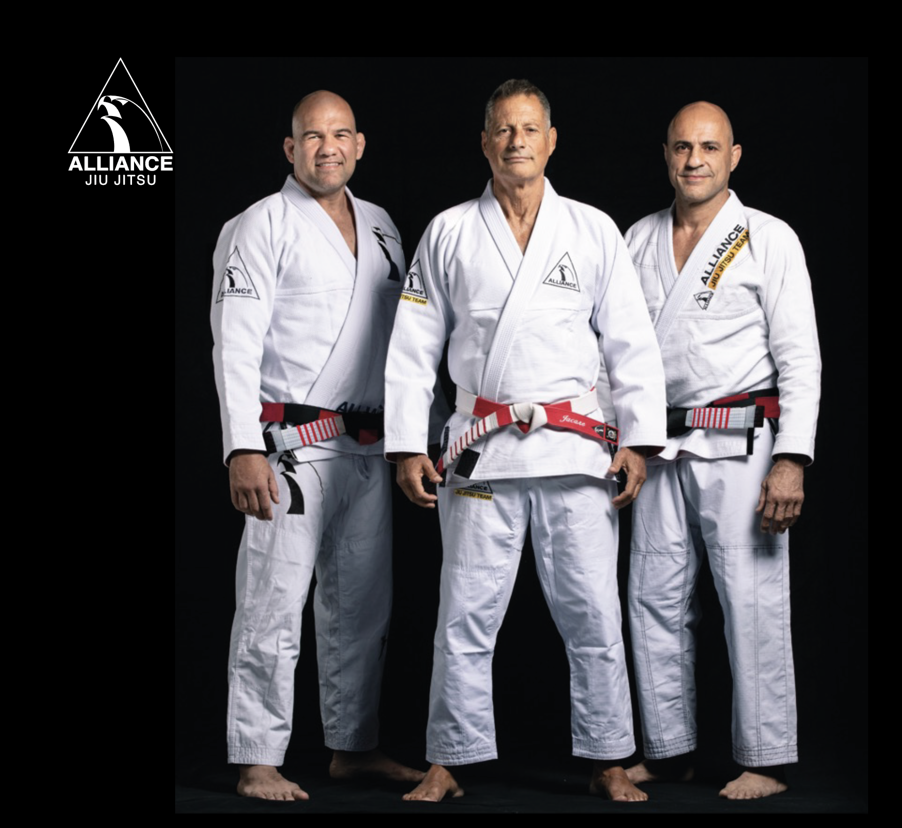 Os três mestres fundadores da Alliance Jiu Jitsu